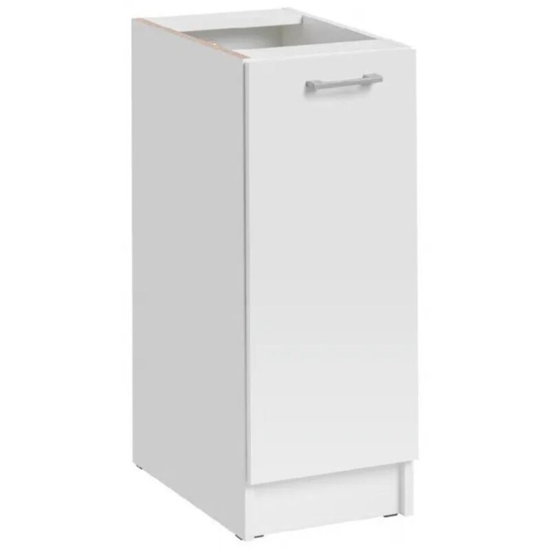 Meuble bas de cuisine Eco Blanc 1 porte l 30 cm