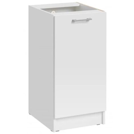 Meuble bas de cuisine Eco Blanc 1 porte L 40 cm