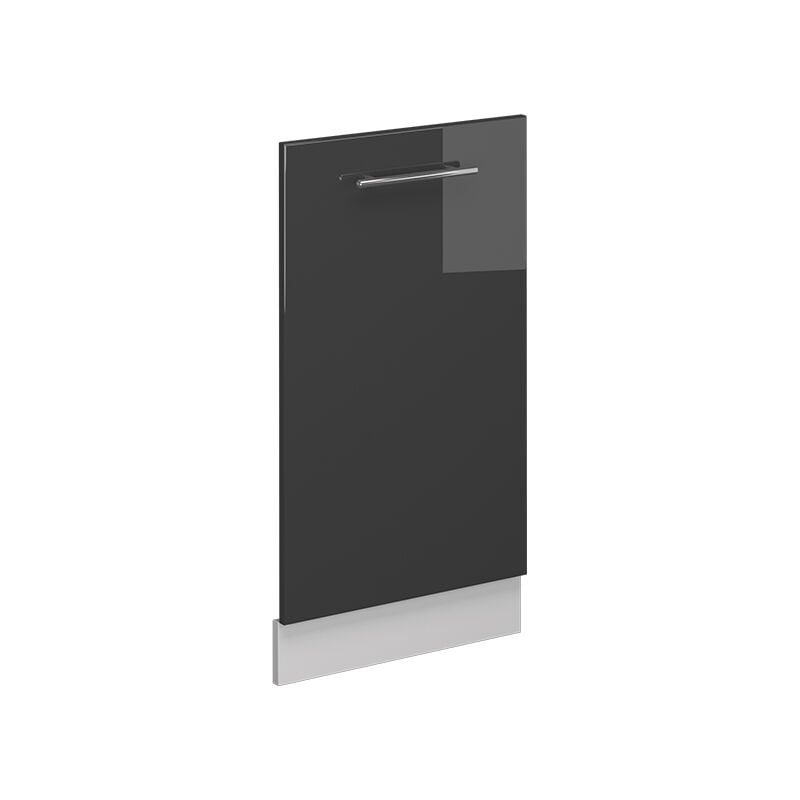 Façade de lave-vaisselle Fame-Line, Anthracite Haute brillance, 45cm sans pt Vicco