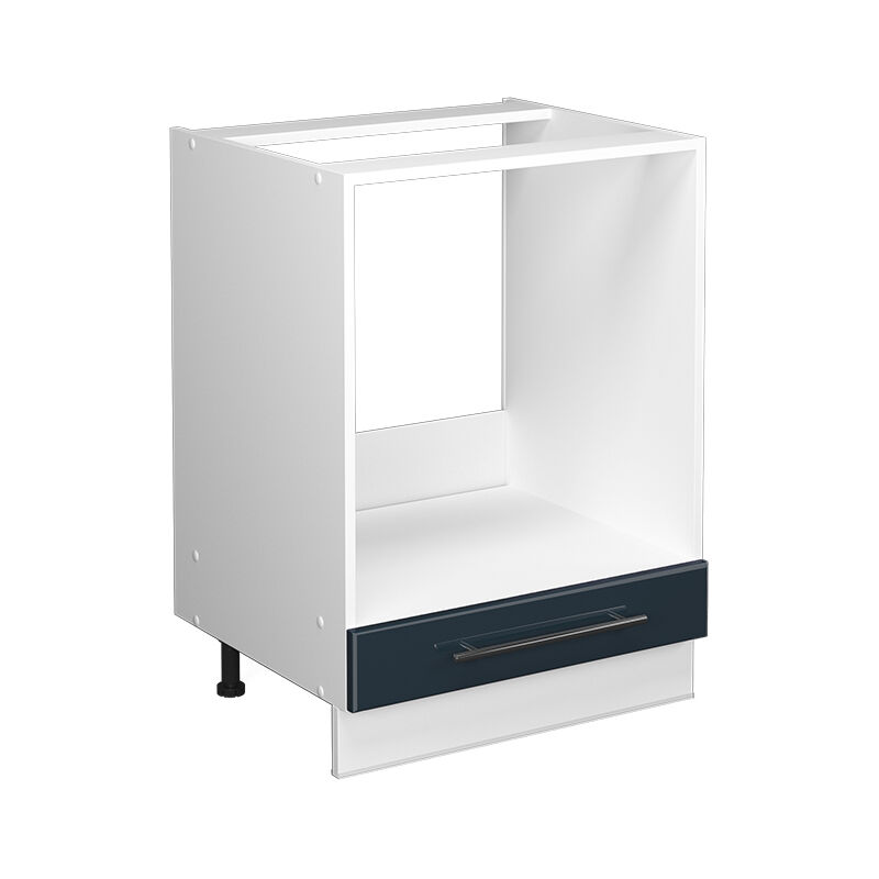 Meuble pour four Fame-Line, Bleu foncé brillant, 60 cm sans plan de travail Vicco