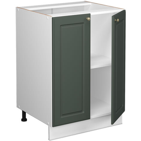 Meuble bas de cuisine Fame-Line, Vert Or Campagne, 60 cm, PT Marbre, Vicco