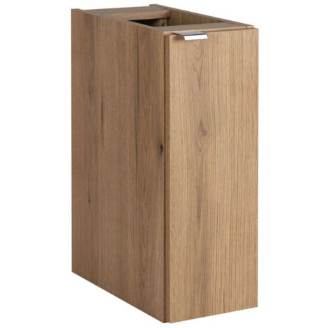 Meuble bas de salle de bain à suspendre NOVA OAK en chêne 20 x 57 cm