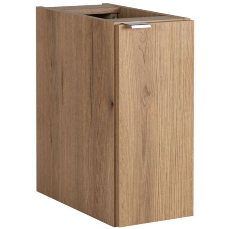 Meuble bas de salle de bain à suspendre NOVA OAK en chêne 30 x 57 cm