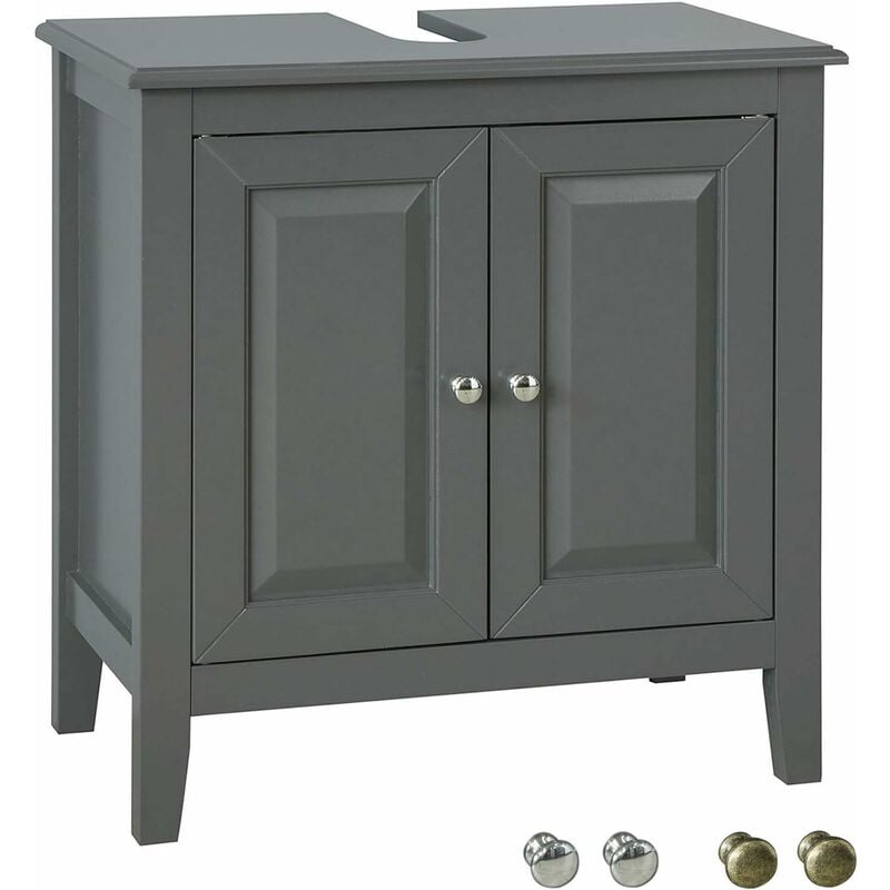 Meuble Sous-Lavaboou de Salle de Bain Vasque 2 étages FRG202-DG SoBuy®