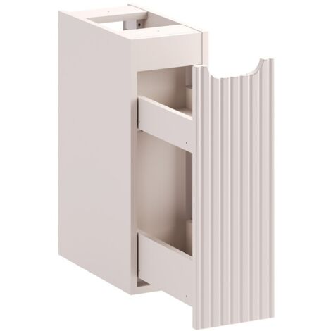 Meuble bas de salle de bain suspendue avec système cargo NOVA cachemire 20 x 57 cm