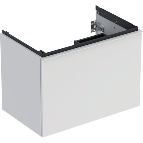 Meuble bas Geberit Acanto 1 tiroir 1 tir anglaise lavabo 75cm blanc mat - GEBERIT 503.004.01.3