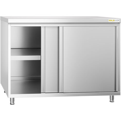 Meuble bas inox 1200x800 mm PREMIUM - GOLDINOX