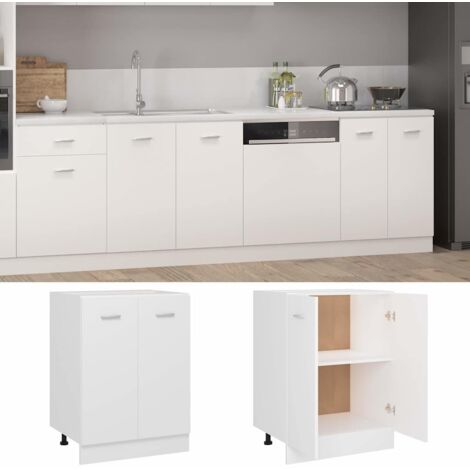 Meuble bas "Lyon" Blanc 60 x 46 x 81,5 cm Bois d'ingénierie