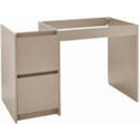 Meuble bas MODERNA URBAN PMR 120 cm 2 tiroirs, Argile, Ref. ABUH120D10 - Besoin D'Habitat