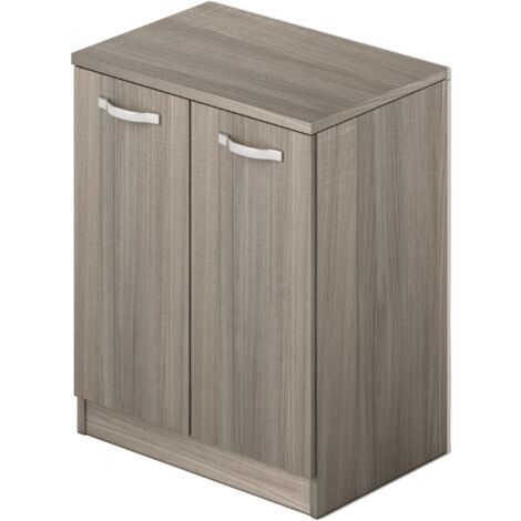 Meuble bas pour buanderie avec 2 portes couleur Orme H85,5x71x50cm