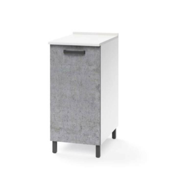 Meuble bas pour cuisine gris béton 1 porte Cm 30x50xH 85