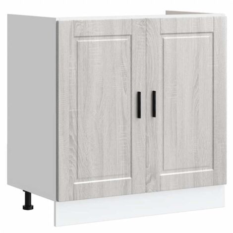 Meuble bas pour évier Porto sonoma gris bois ingénierie