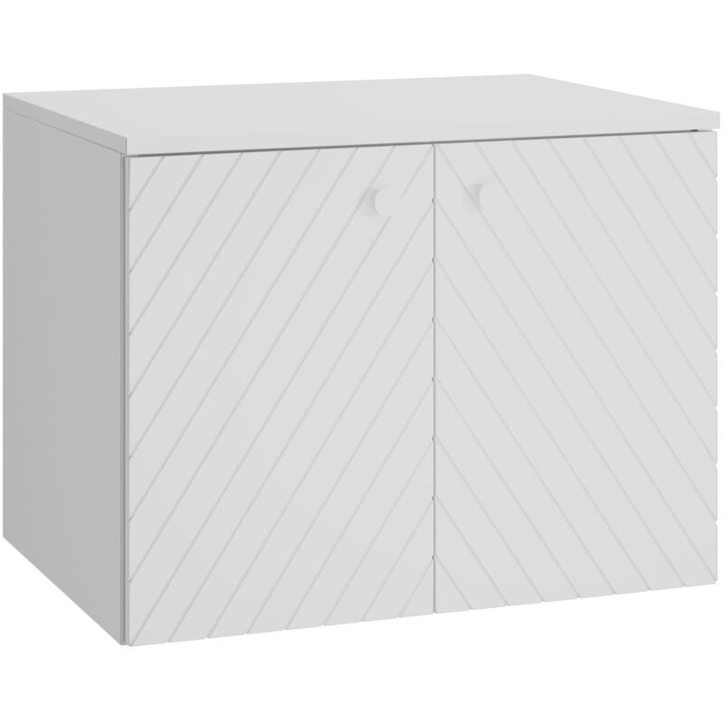 Badplaats - Meuble sous lavabo Orlando 60 x 44 x 46 cm - Blanc Mat - Meuble