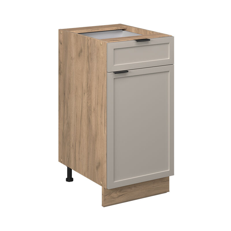 Meuble bas de cuisine Fame-Line, GrisBeige, 40 cm sans plan de travail Vicco