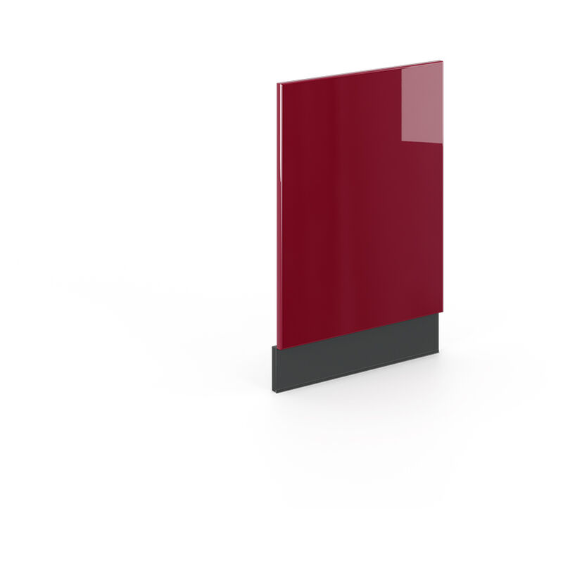 Façade Fame-Line, Rouge bordeaux Haute brillance, 45 cm sans plan de travail Vicco