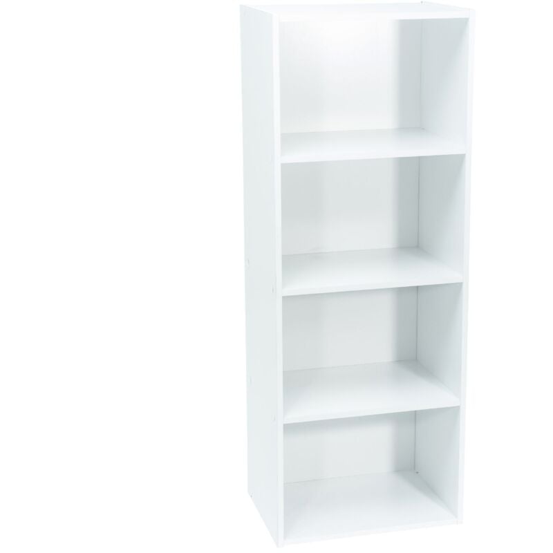 Meuble blanc de rangement Werka Pro 4 niches (106 x 40 x 29 cm)