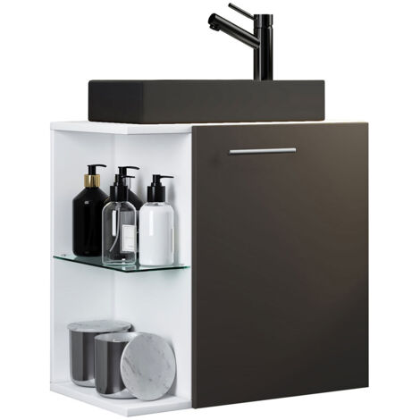 Meuble bogue, lavage Hausa H. 63 x L. 52 x P. 34 cm Anthracite