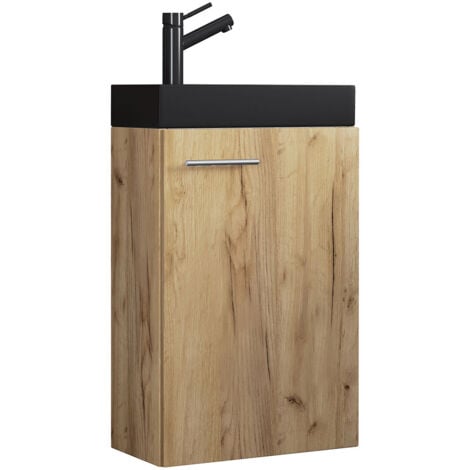 EBUY24 SlitoBL ensemble de meubles de salle de bains 2 parties chêne décor