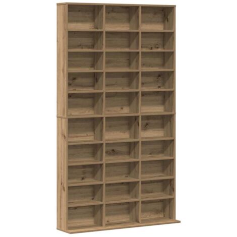 Meuble CD chêne artisanal 101 x 23 x 177.5 cm Bois d'ingénierie CFW196662