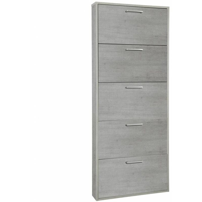 Composad - Kit porte-chaussures 5r cm.65x15x164h ciment
