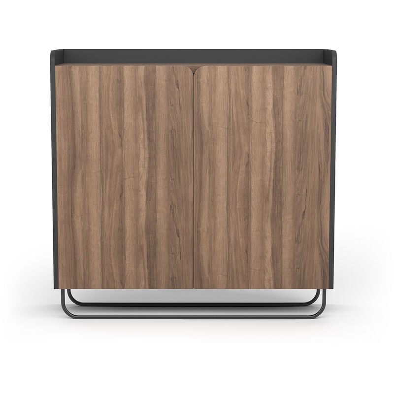 Herdasa - Meuble à chaussures, collection foss, 526, en couleur graphite et noyer