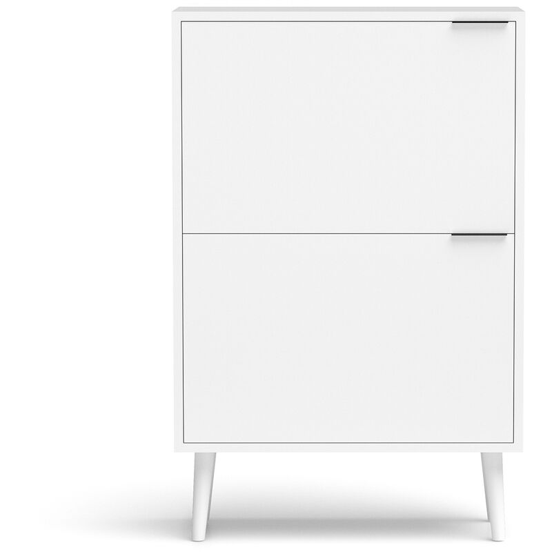 Herdasa - Meuble à chaussures, modèle vicky (527), en mélamine en couleur blanc.