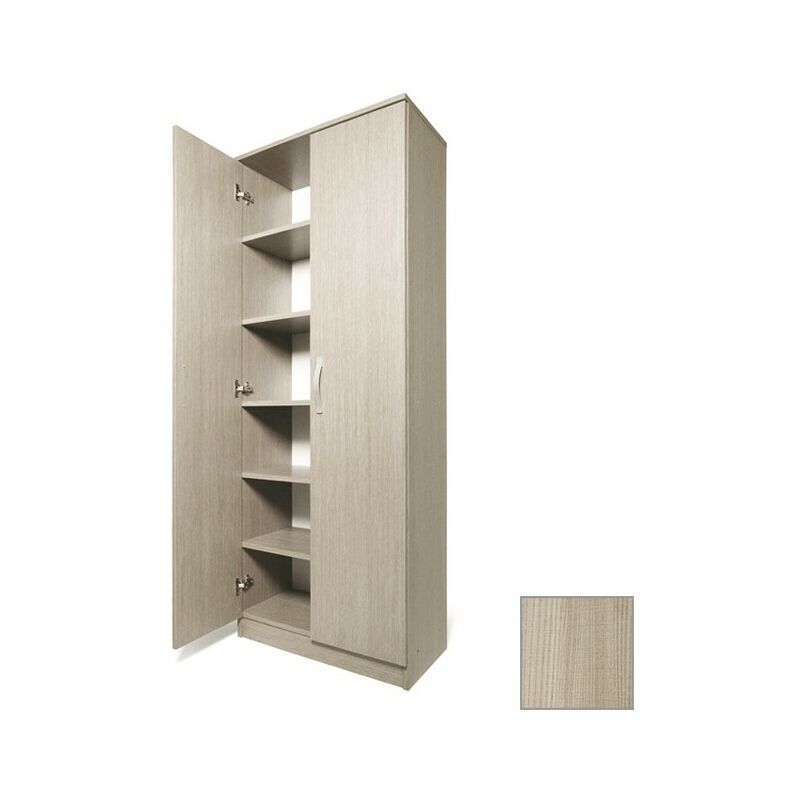 Argonauta - Meuble à chaussures polyvalent orme en bois mélaminé 2 portes h182x71x38