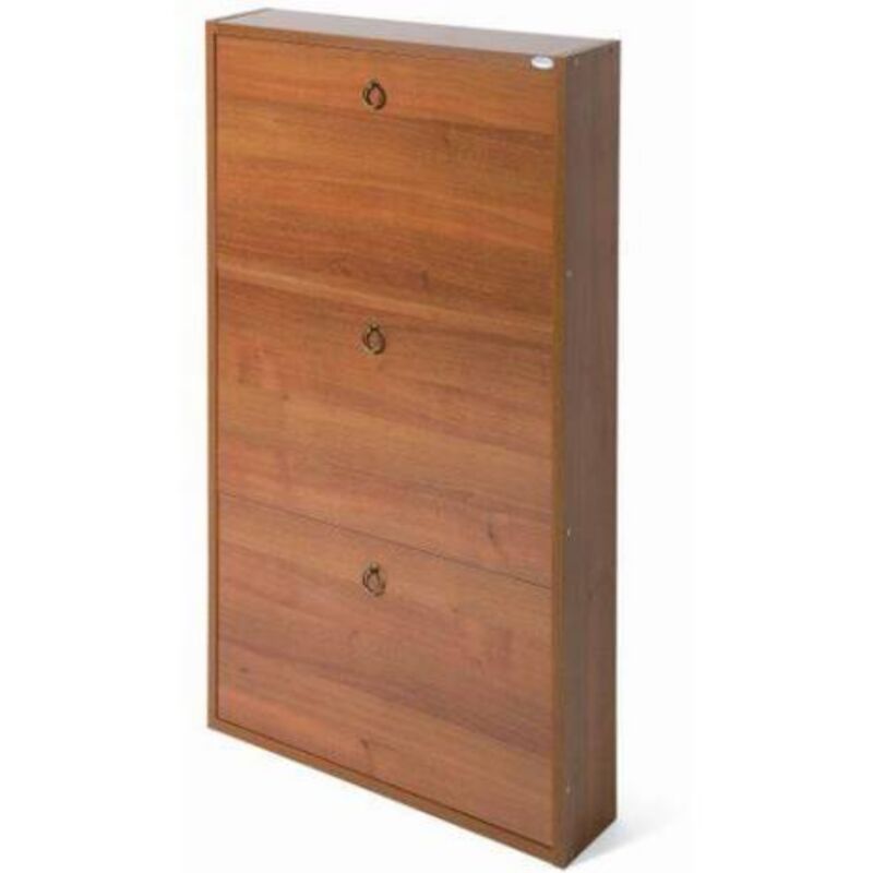 Webmarketpoint - Meuble à chaussures Serena 3 portes noyer antique