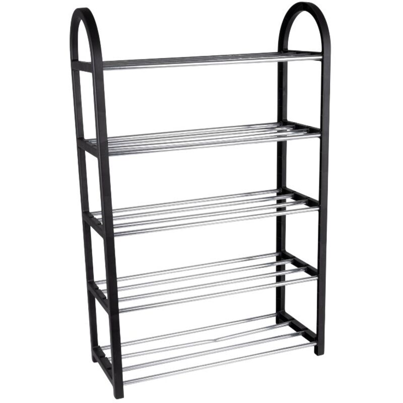 Meuble à chaussures Slim 5 étagères Home Entrance 50x20x77 Black