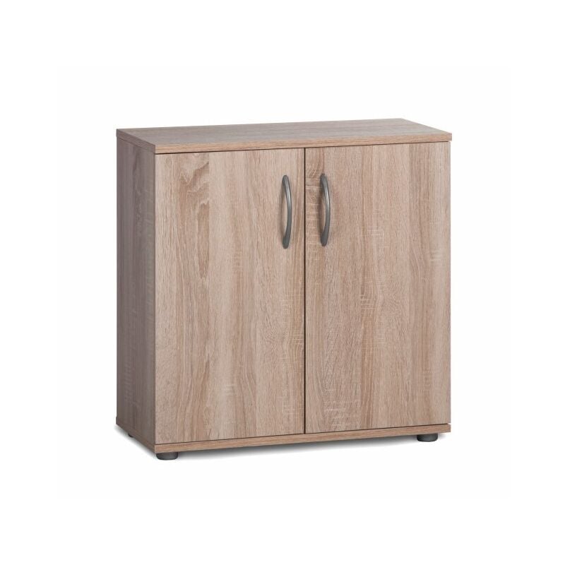 Meuble chêne 57x58x29 cm avec deux portes et une étagère - Dalia