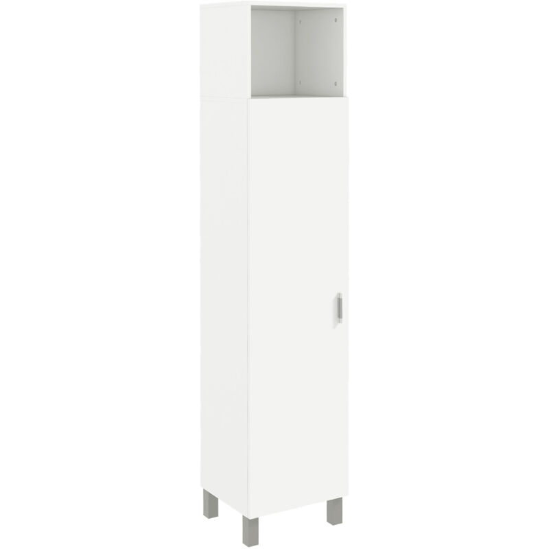 MH - Meuble colonne de rangement cronos blanc