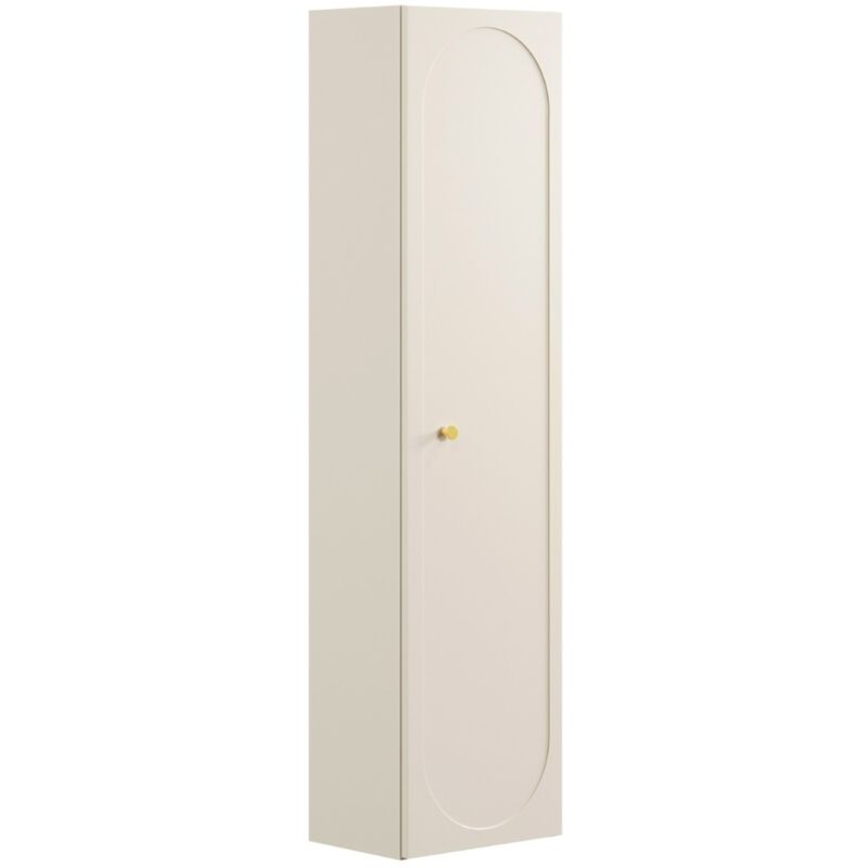 Meuble colonne de salle de bain suspendu DONNA SAND beige 35 x 140 cm