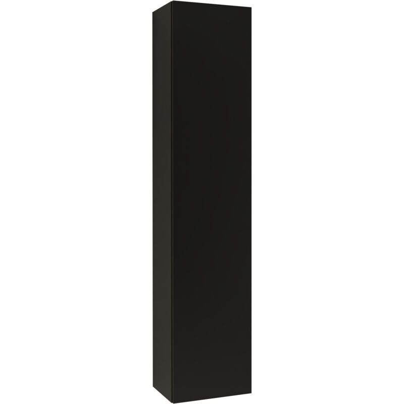 Meuble colonne salle de bain 140 cm suspendu - Noir mat - Karaib 2