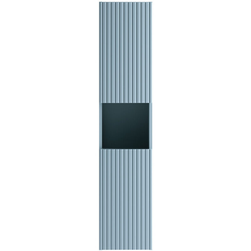 Meuble colonne suspendu de salle de bain NOVA DENIM blue 30 X 140 cm