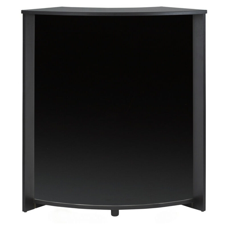 beaux meubles pas chers - meuble comptoir, bar 96 cm face noire coloris: noir