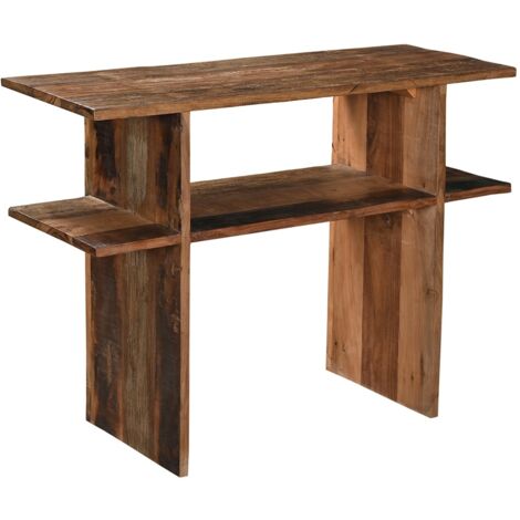Meuble console industriel en bois pour une décoration d'intérieur moderne et fonctionnelle