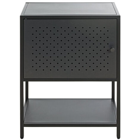 Meuble console, table console en métal coloris noir  -longueur 45 x profondeur 30 x hauteur 60 cm
