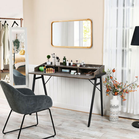 MEUBLE COSY Bureau d'ordinateur,avec Rangement,Style Industriel ,120*60*89cm