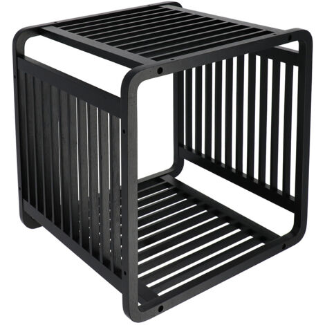 Meuble Cube malin empilable en Bambou noir 33 x 33 cm - TENDANCE