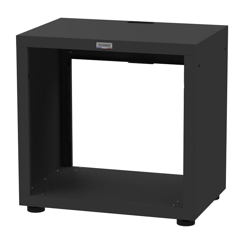 Le Marquier - Meuble cuisine extérieure plancha et barbecue - noir