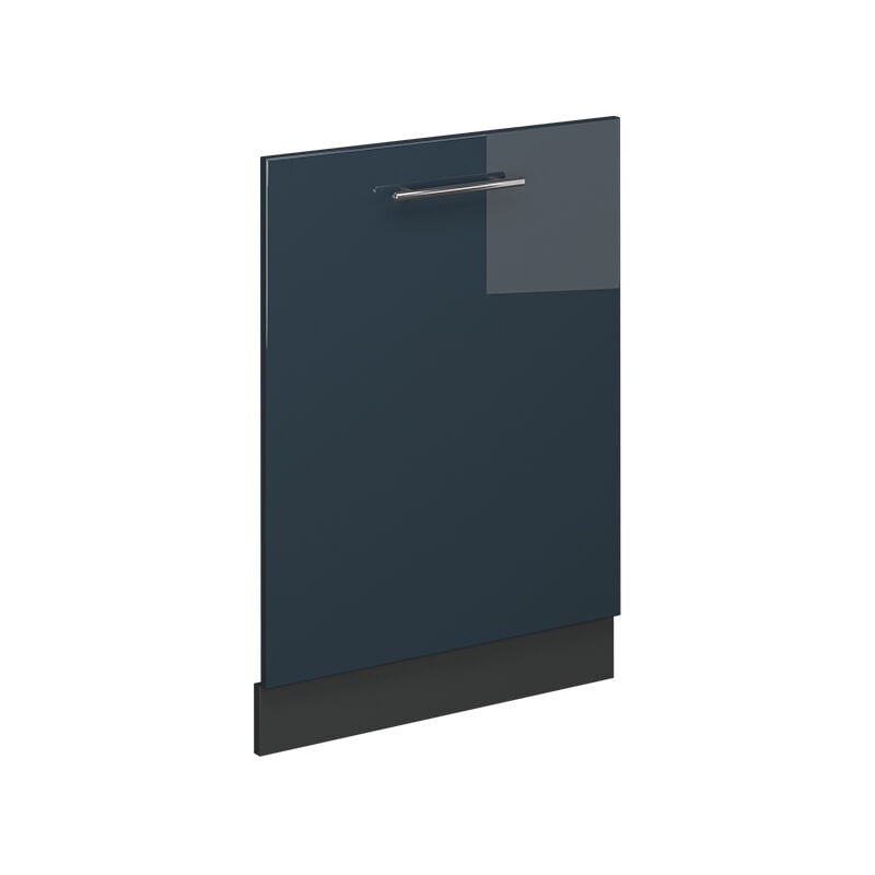 Façade de lave-vaisselle Fame-Line, Bleu foncé brillant, 60cm sans PT, Vicco