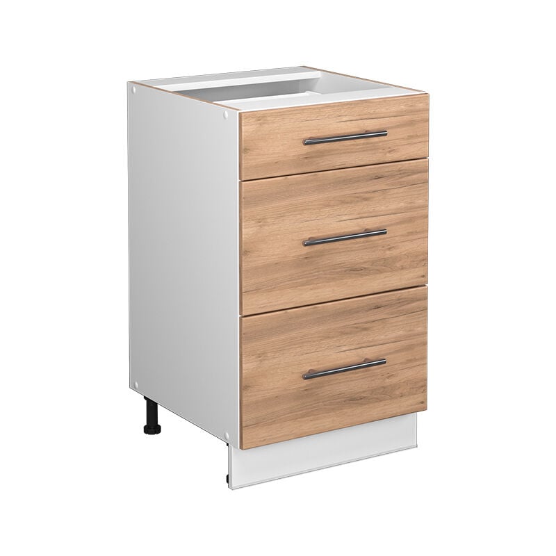 Meuble cuisine Fame-Line, Chêne de force doré, 50 cm sans plan de travail Vicco