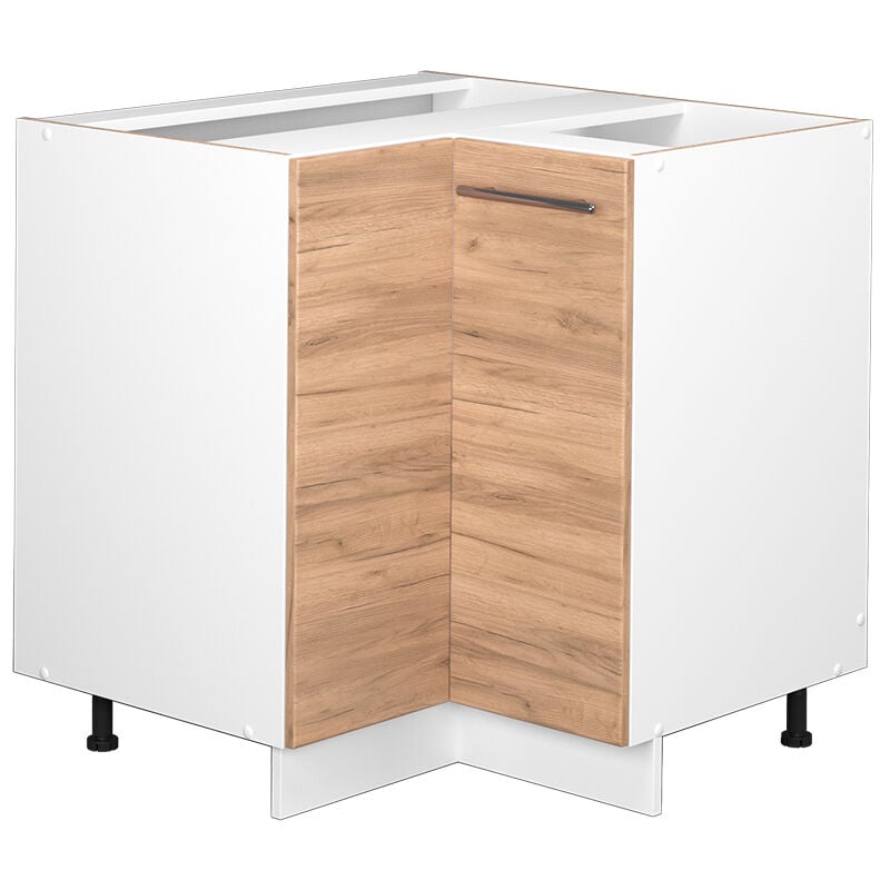 Meuble d'angle Fame-Line, Chêne de force doré, 80.5 cm sans plan de travail Vicco