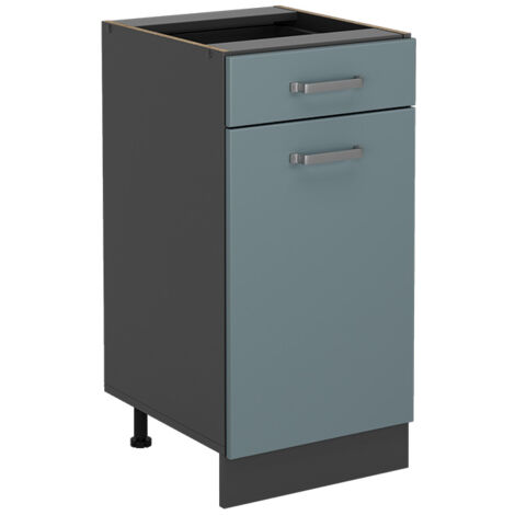 Meuble cuisine R-Line, Bleu-gris, 40cm sans PT, Vicco