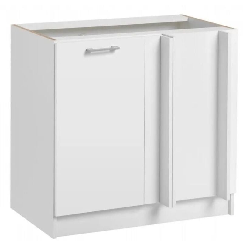 Meuble d'angle bas Eco Blanc 1 porte l 105 cm