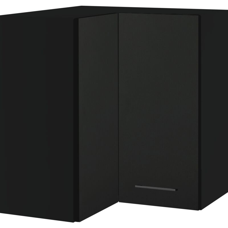 Meuble bas de cuisine noir mat 1 porte - L60cm x H71.5cm
