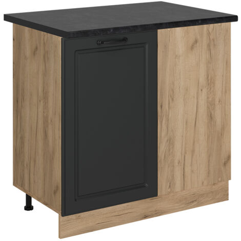 Meuble d'angle R-Line, Anthracite campagne, 86cm , PT Anthracite, Vicco