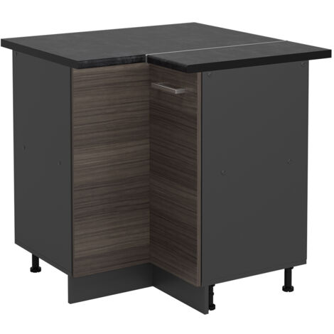 Meuble d'angle R-Line, Gris noble, 75.6cm , PT Anthracite, Vicco
