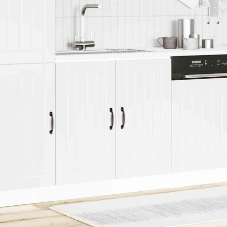 Meuble de base de lavabo Lucca blanc bois d'ingénierie