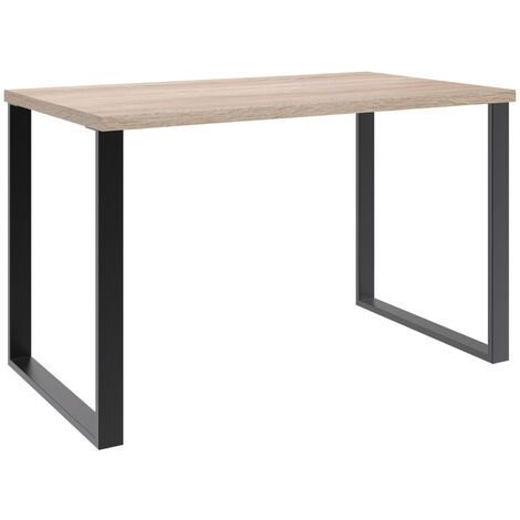 Meuble de bureau coloris Imitation chêne - Longueur 120 x Hauteur 75 x Profondeur 70 cm
